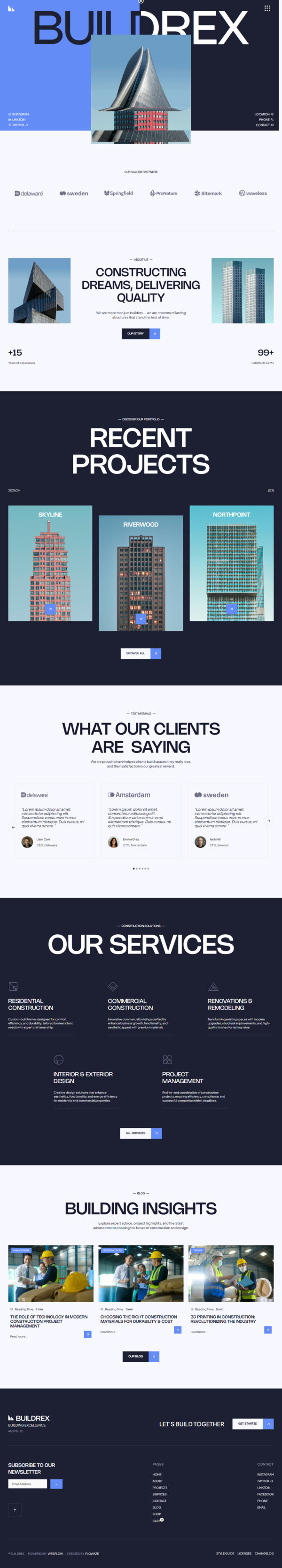 Thiết kế website xây dựng