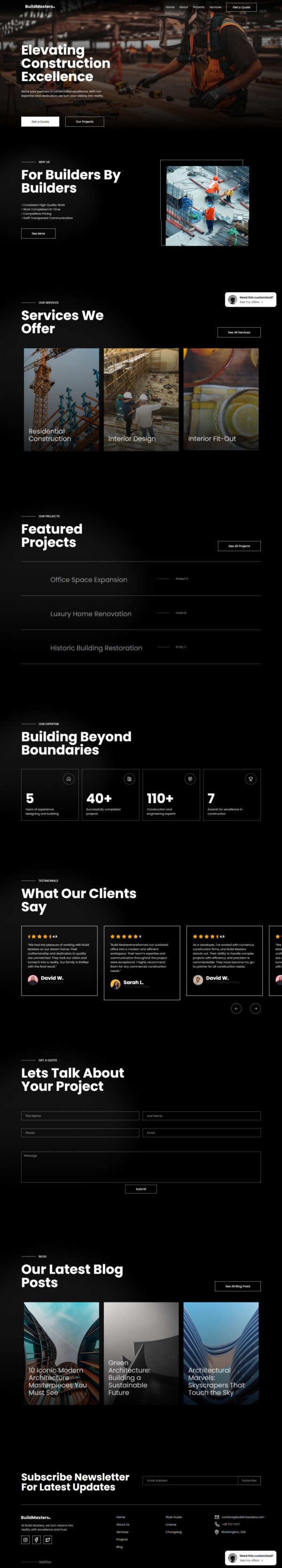 Thiết kế website xây dựng