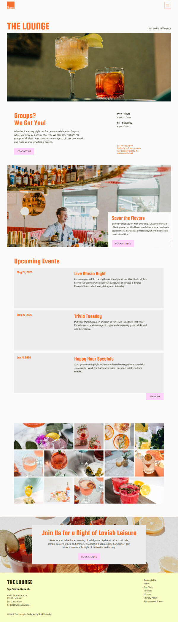 Thiết kế website đồ uống
